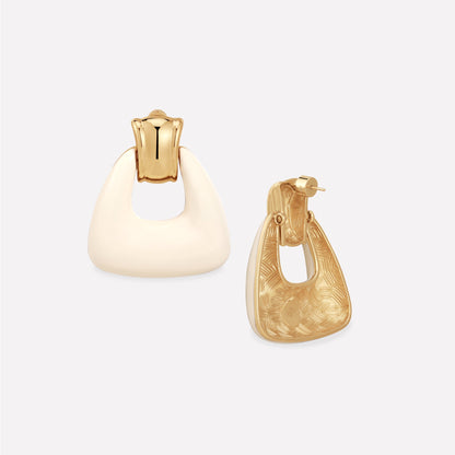 Ostuni White Earrings/Ear Clip