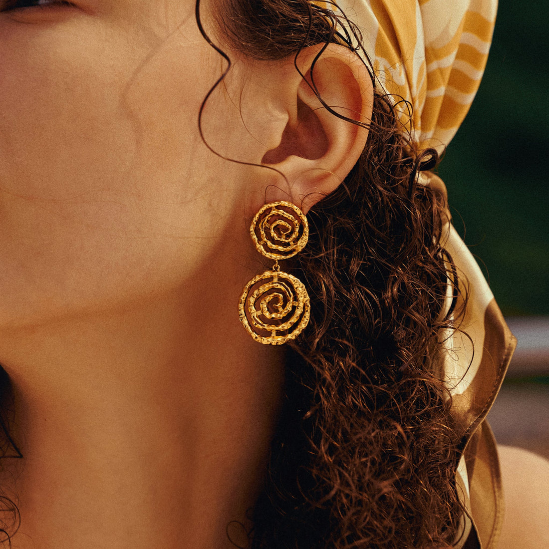 Eternal Spiral Drop Earring