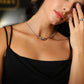 Drop Necklace - White Gold Plated