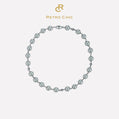 Leopard Shell Pearl Necklace - Light Gray