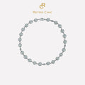 Leopard Shell Pearl Necklace - Light Gray
