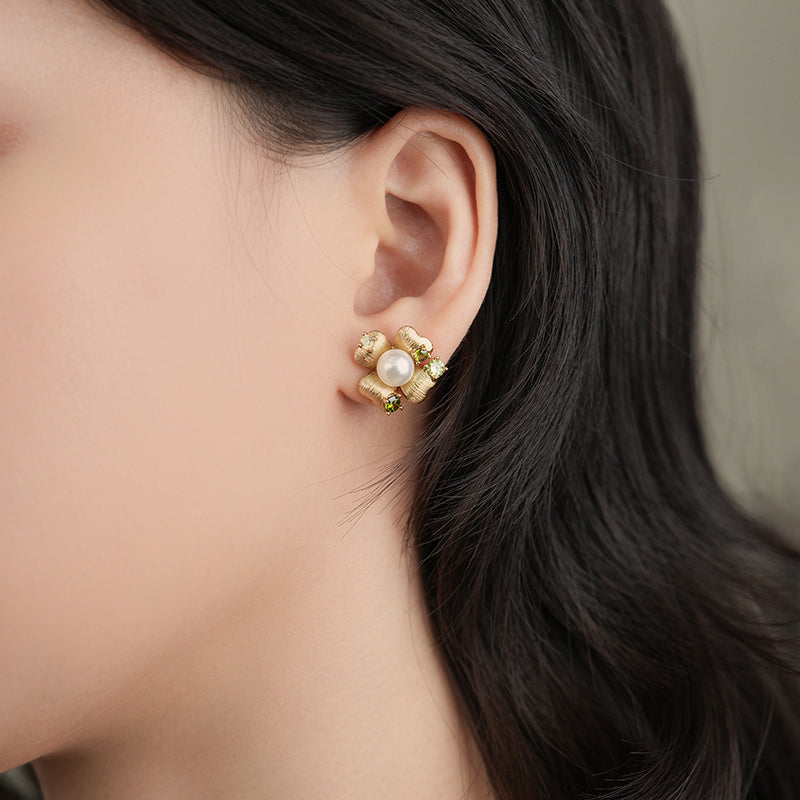 Garden Blossom Stud Earrings
