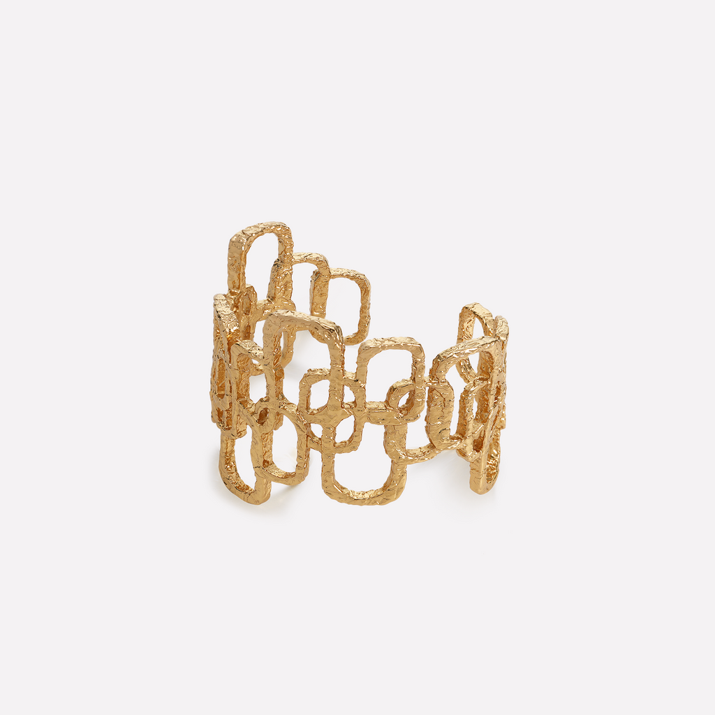 Roman Arc Golden Bracelet