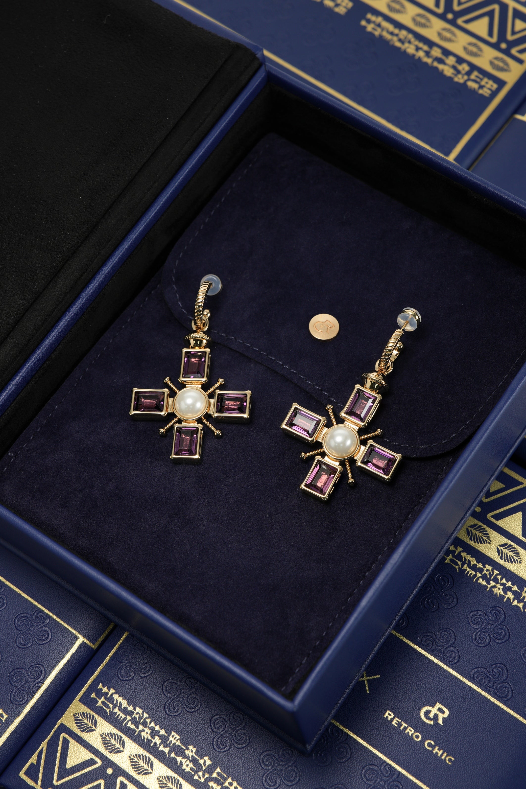 Byzantine Cross Earrings - Preorder