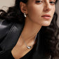 Drop Necklace - White Gold Plated