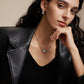 Drop Necklace - White Gold Plated