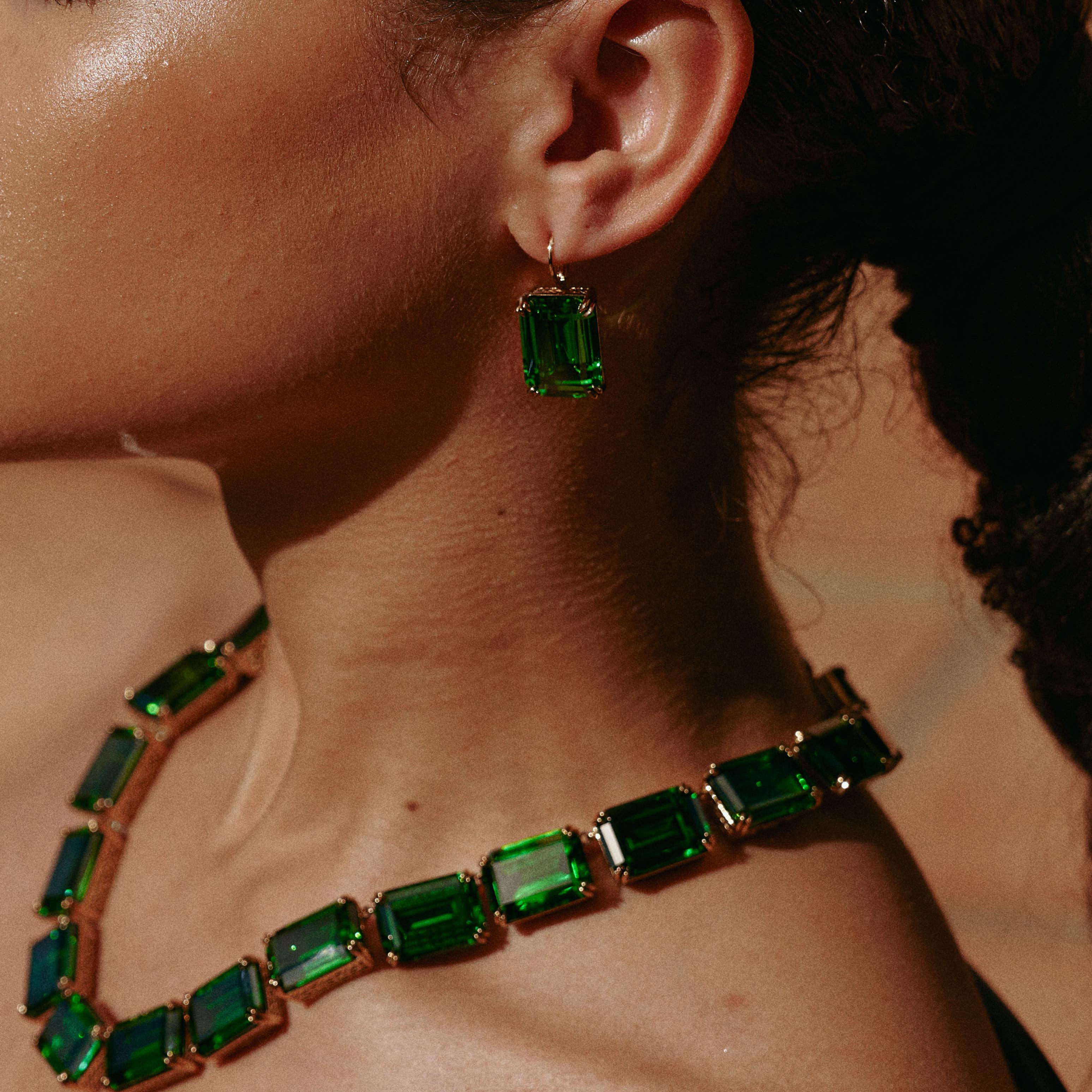 Lime Glow Earrings