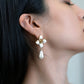 Iris Blossom Pearl Earrings