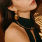 Lumina Orbit Dangle Earrings - Gold