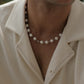 Leopard Shell Pearl Necklace - White
