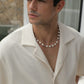 Leopard Shell Pearl Necklace - White