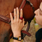 Crimson Orbit Ring