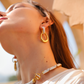 White Uraeus Earrings