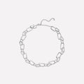Roman Arc Silver Necklace