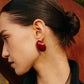Crimson Orbit Earrings
