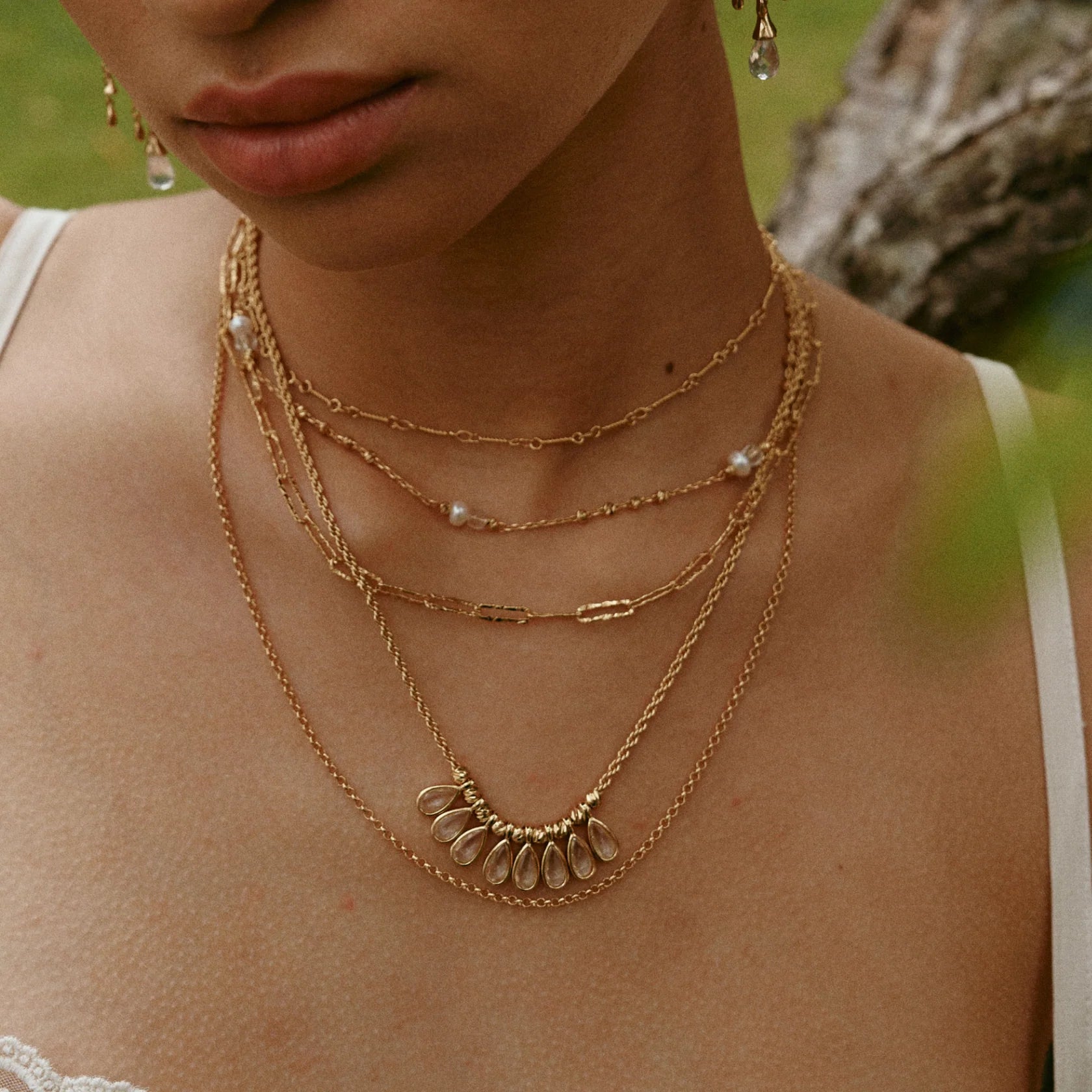 Aeolian Echo Drop Necklace