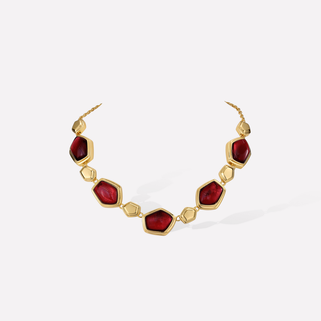 Red Velvet Necklace