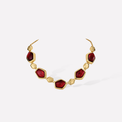 Red Velvet Necklace