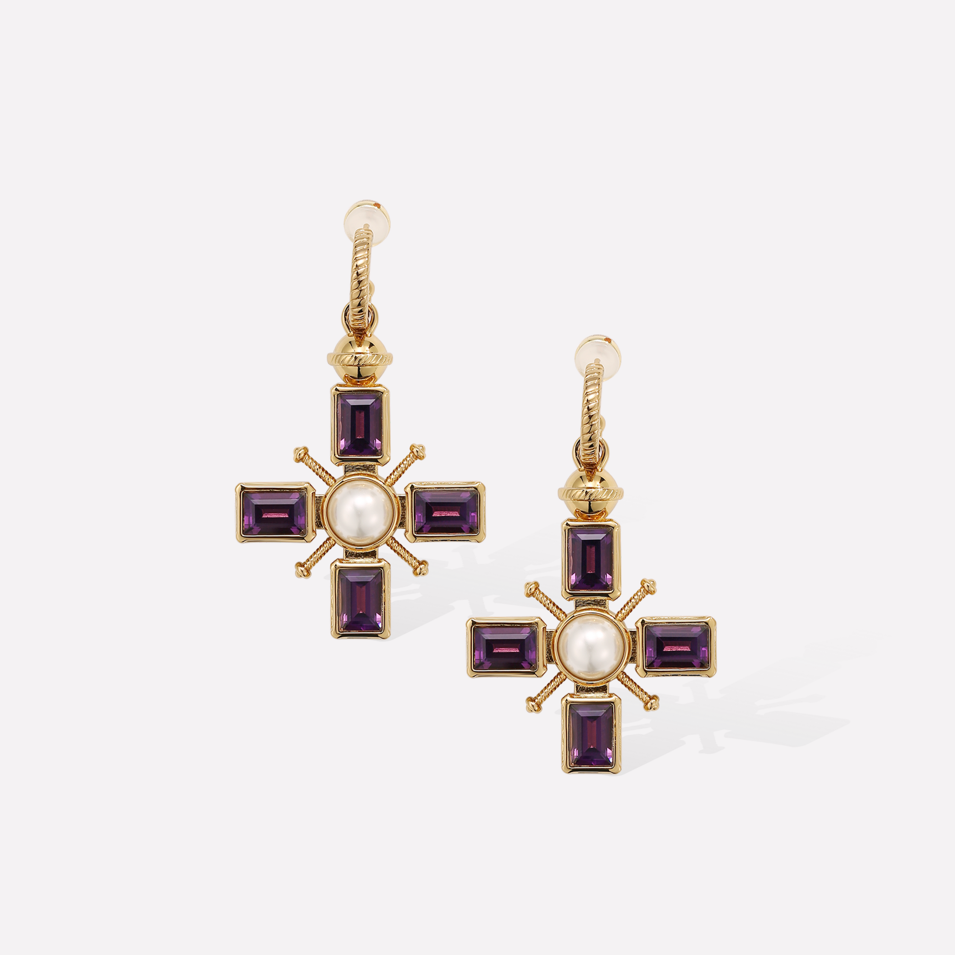 Byzantine Cross Earrings - Preorder
