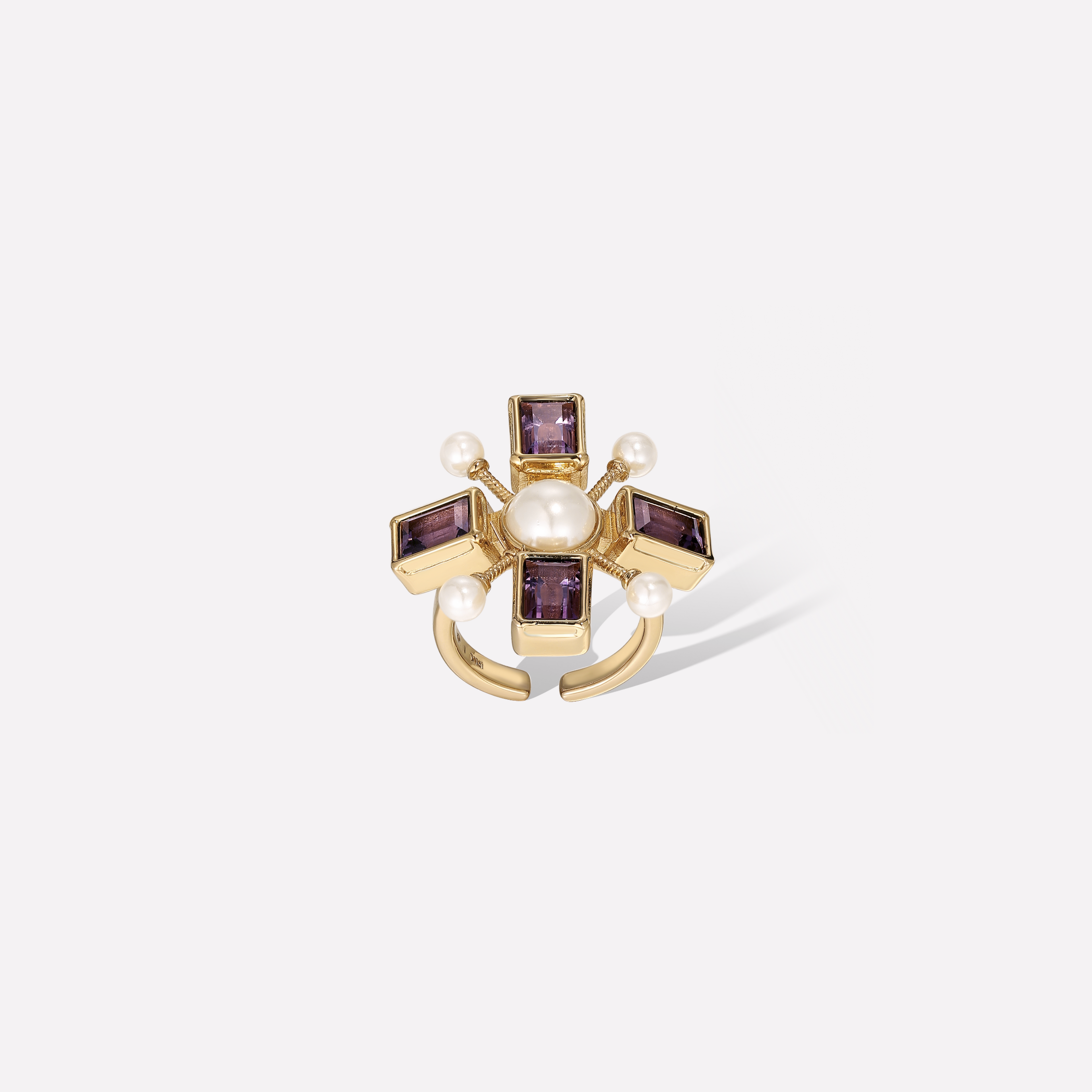 Byzantine Cross Ring - Adjustable