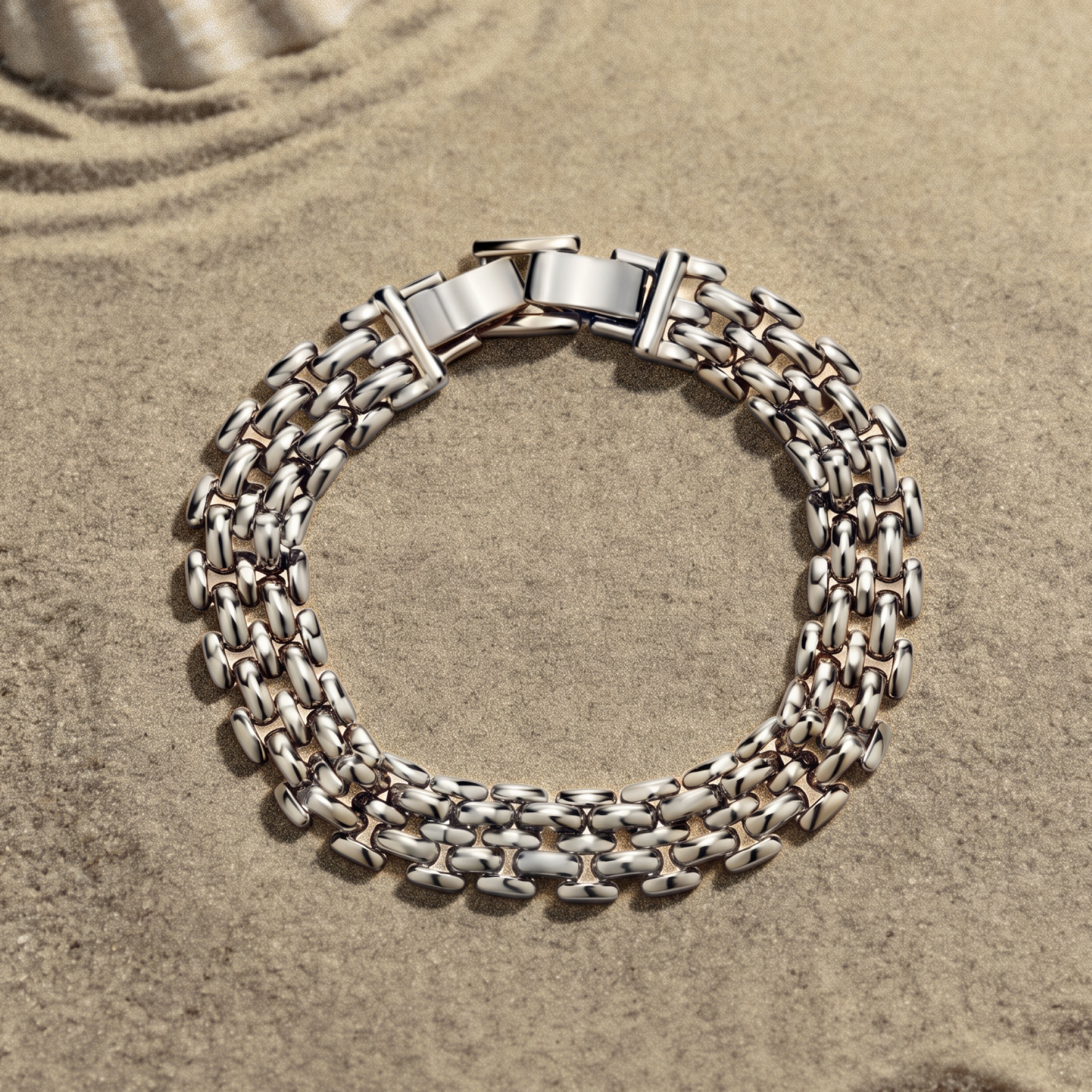 Rome Chain Bracelet Large - Silver