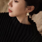 Ostuni White Hoops Earrings