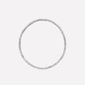 Roman Dusk Silver Tennis Necklace