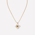 Iris Blossom Pendant Neckalce