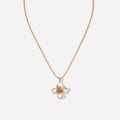 Iris Blossom Pendant Neckalce