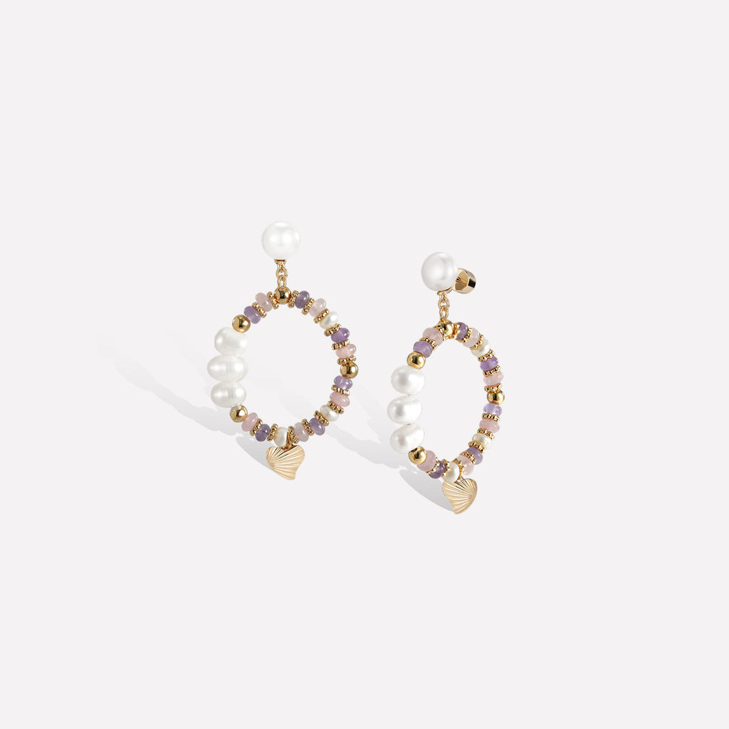 Thetis Purple Earrings