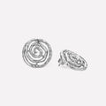 Eternal Spiral Sliver Round Earring