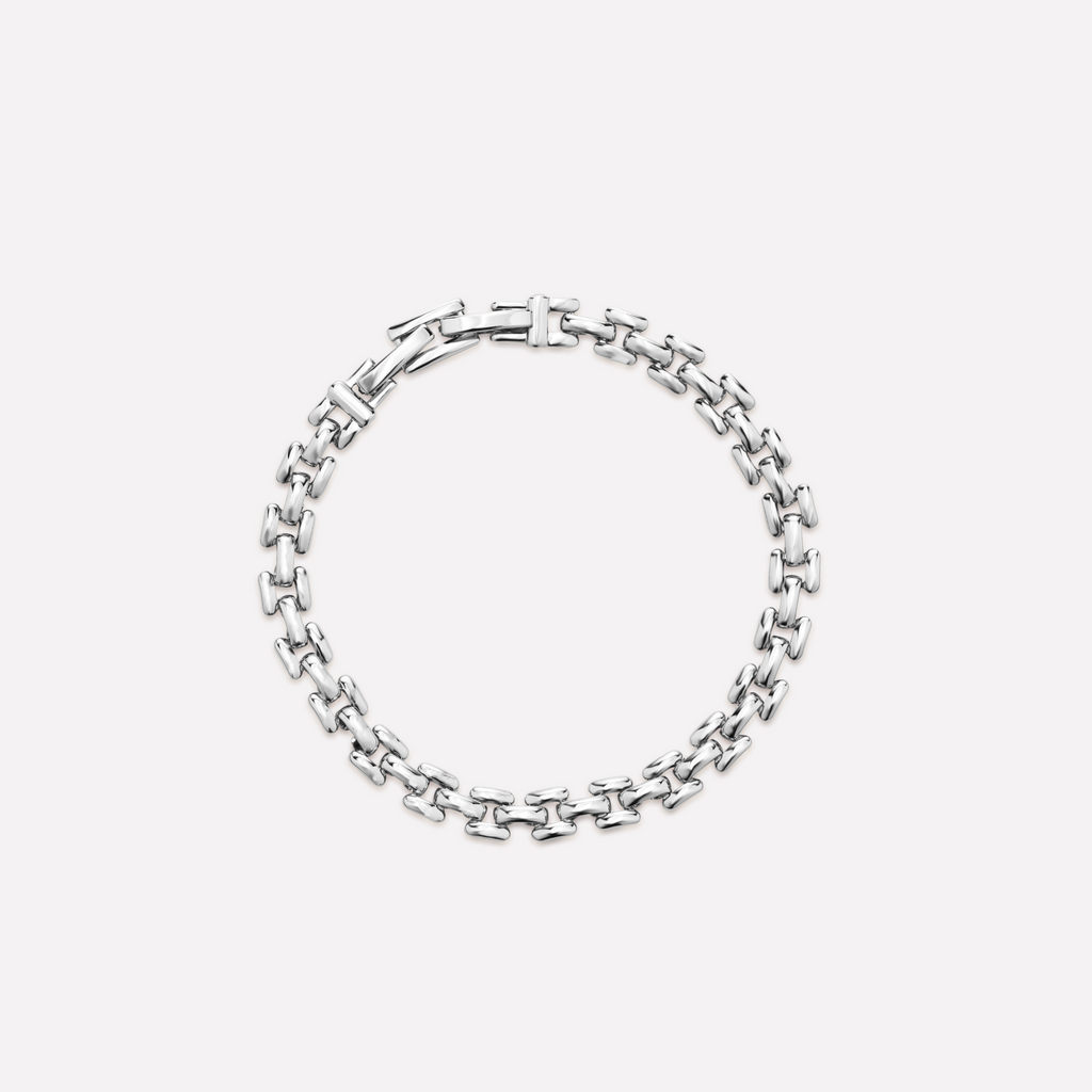 Rome Chain Silver Bracelet