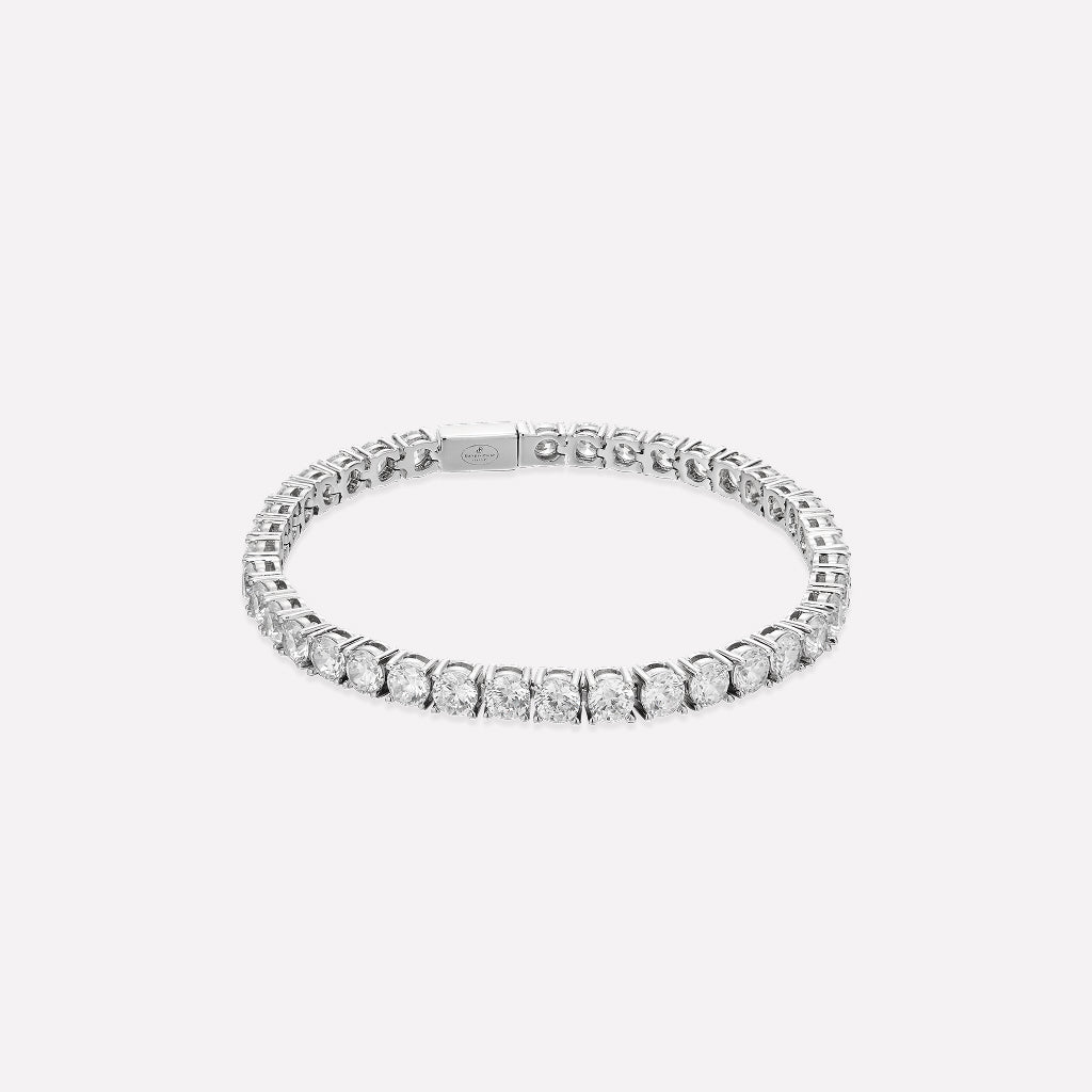 Roman Dusk Silver Tennis Bracelet