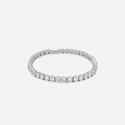 Roman Dusk Silver Tennis Bracelet