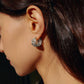 Mono Spiral Silver Earring