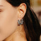 Mono Spiral Silver Earring