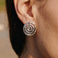 Eternal Spiral Sliver Round Earring