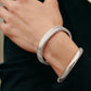 Wide Gladiatorl Minimalist Silver Bracelet
